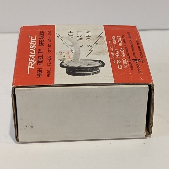 Nos Vintage Radio Shack Realistic high fidelity speaker 4” FE-103 / 40-1197 - Picture 3 of 13